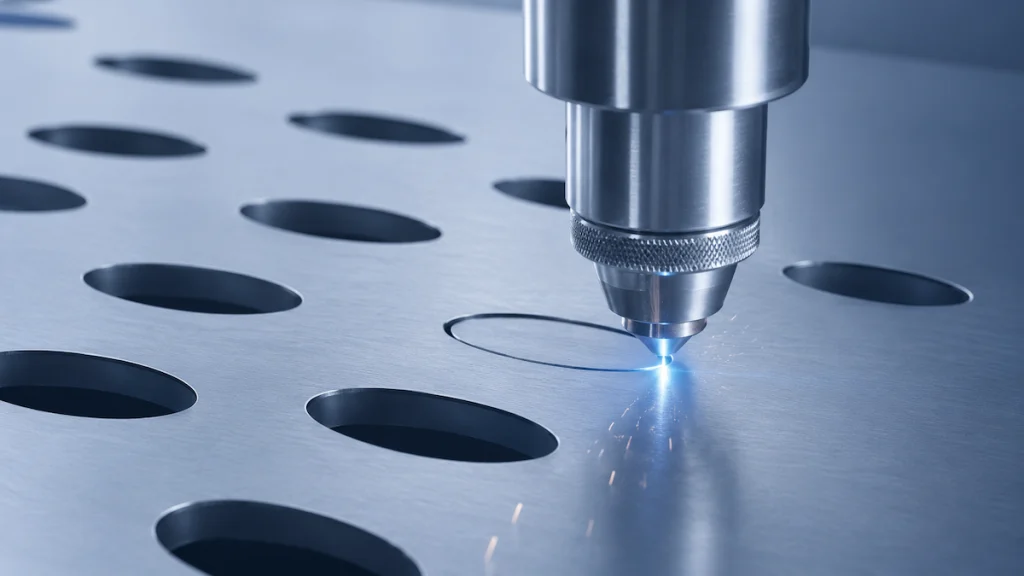 Laser cutting process for sheet metal components