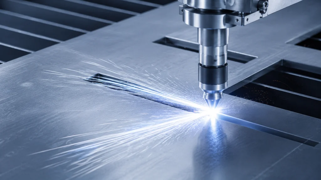 Plasma cutting process for steel components