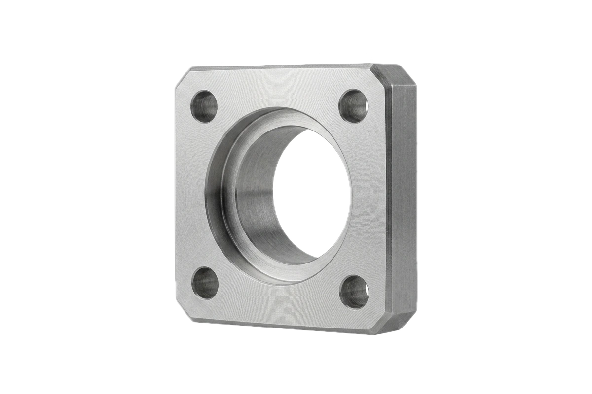 CNC milled steel part