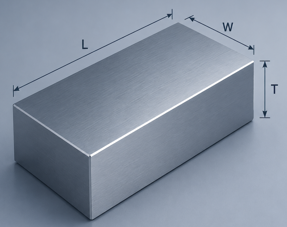 Material weight calculator for metals and engineering materials