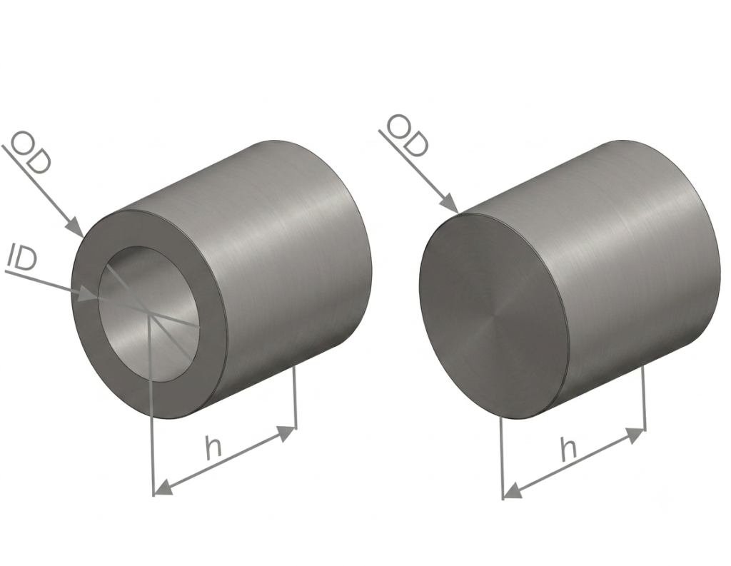 Round bar and Tube weight calculation